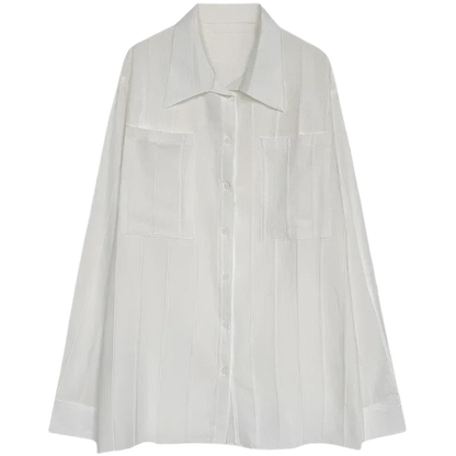 Camicia in denim dallo stile moderno